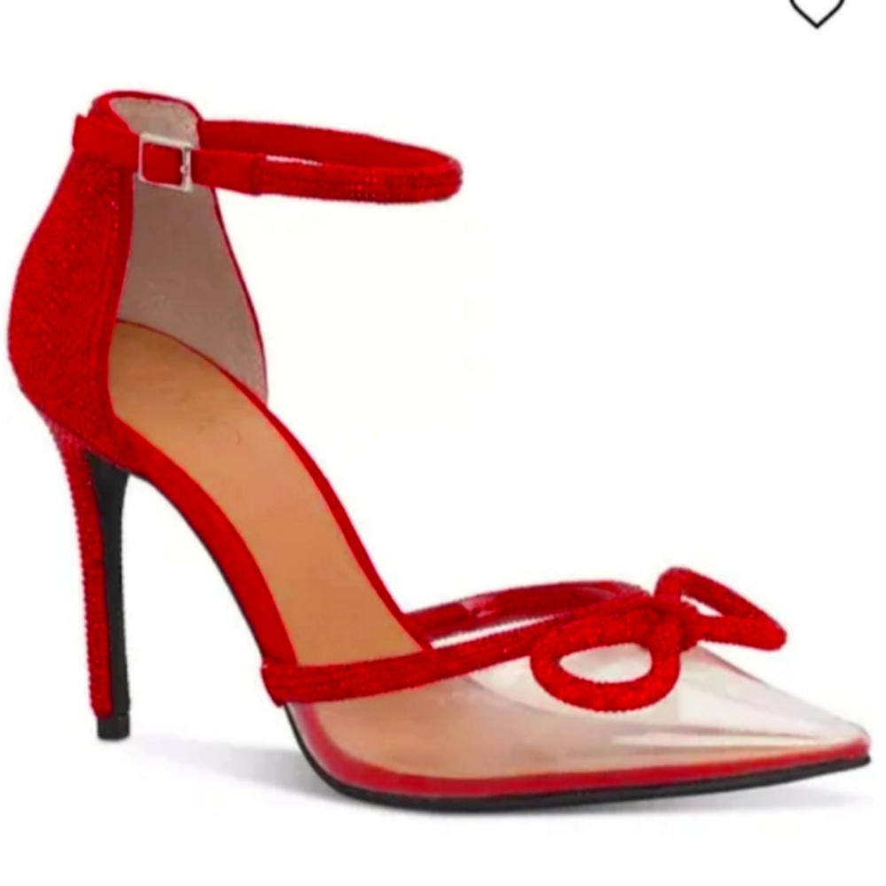 Red Rhinestone heels 👠